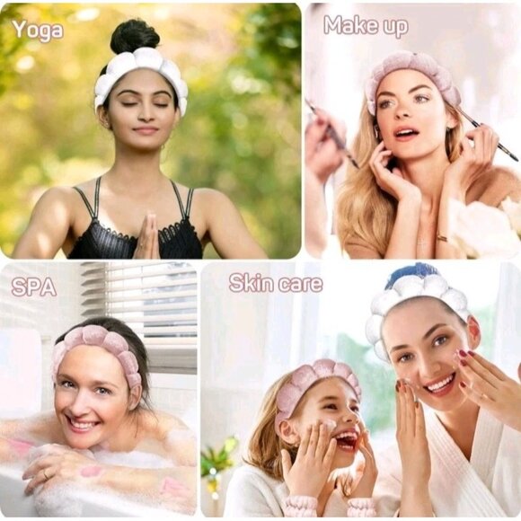 Skincare Headbands And Wristbands Soft Velvet Touch Gentle On Hair And Skin - Picture 6 of 7